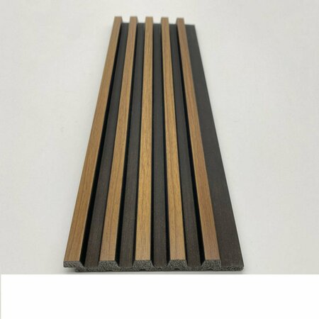 EJOY Acoustic Vinyl Wall Cladding Siding Panel, 94.5 in. x 4.8 in. x 0.5 in., 4PK VWC_G127B-5900